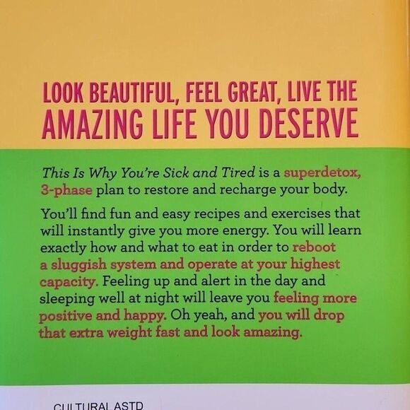 3 Week Detox Plan Hardcover Book For Weight Loss & Energy- Jackie Warner - Picture 8 of 10